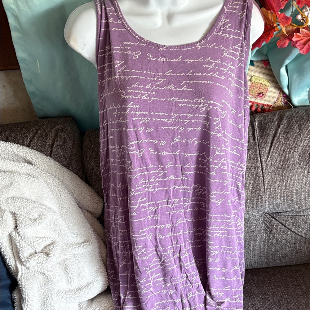Soma Lavender Script Chemise